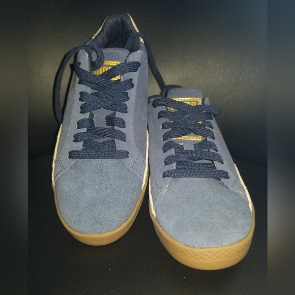 Puma Match Lo Blue Suede/Snake Kids 4.5 Women's 6 - Picture 9 of 11